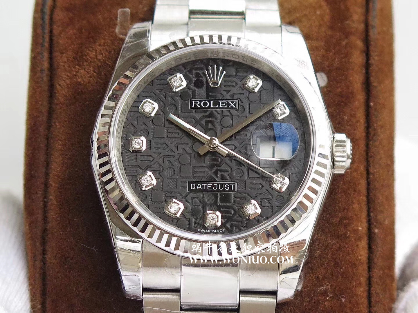 【DJ一比一超A高仿手表】 Rolex   Datejust 系列116238 钻石时标 花纹表盘女士 wrist watch  / R086