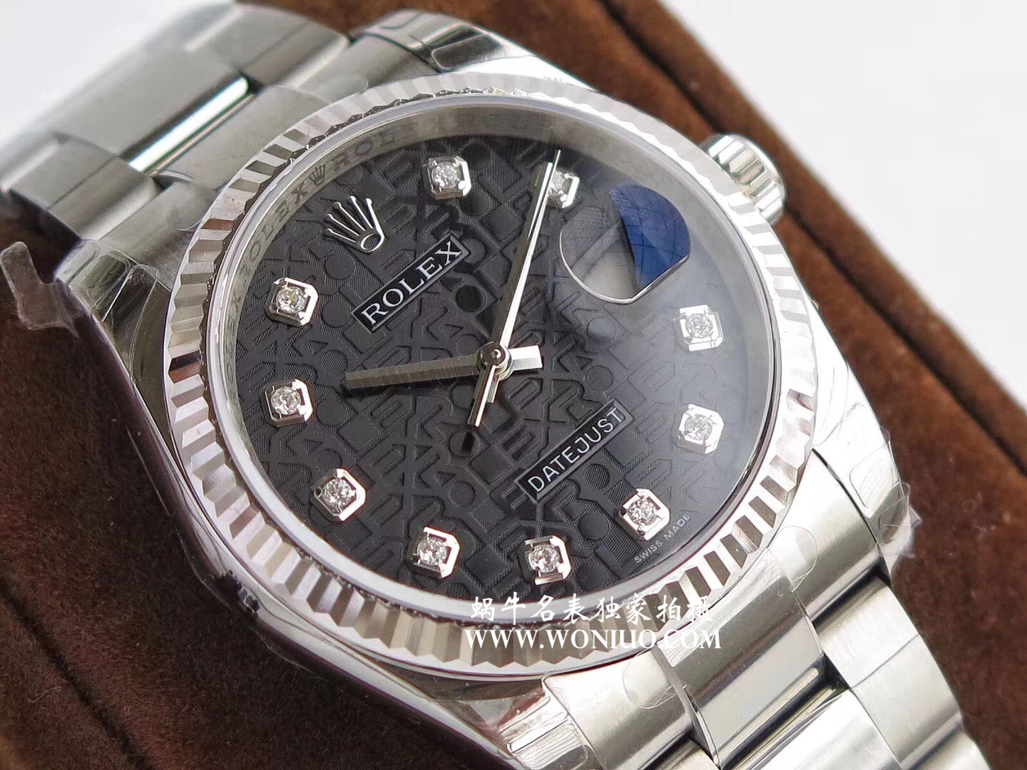 【DJ一比一超A高仿手表】 Rolex   Datejust 系列116238 钻石时标 花纹表盘女士 wrist watch  / R086