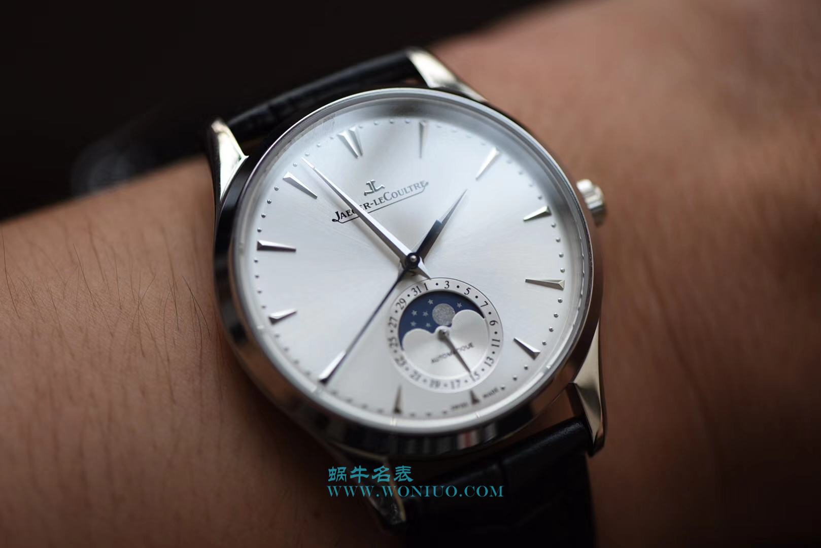 【VF一比一超A高仿手表V2版本】 Jaeger-LeCoultre 月相大师Q1368420 男士 wrist watch  / JJ038