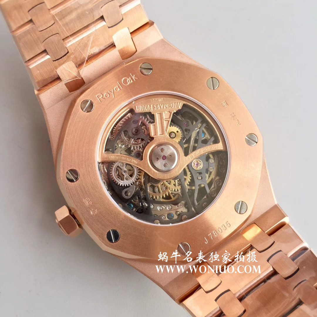 【 Video analysis JF一比一超A高仿手表】Audemars Piguet 皇家橡树双摆轮镂空系列15407ST.OO.1220ST.01 wrist watch  / APBD131