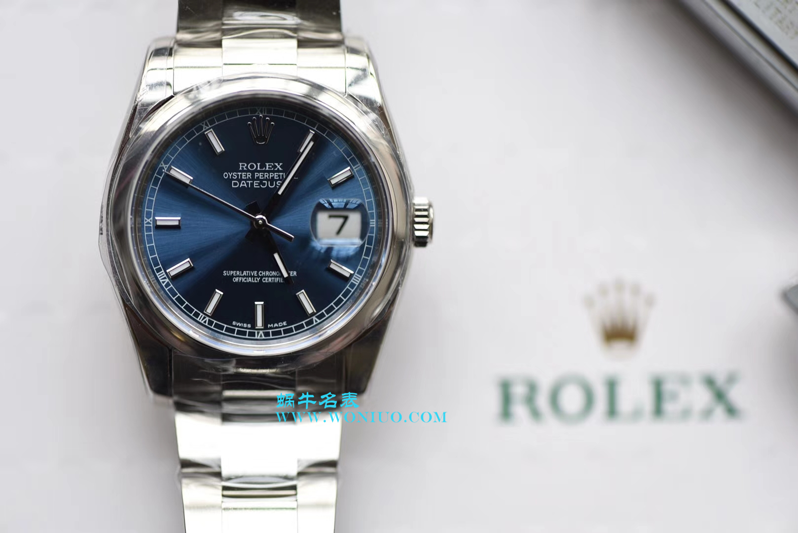 【AR一比一超A高仿手表】 Rolex   Datejust 系列116200-72600蓝盘36毫米中性 wrist watch 男女均可戴 / R207