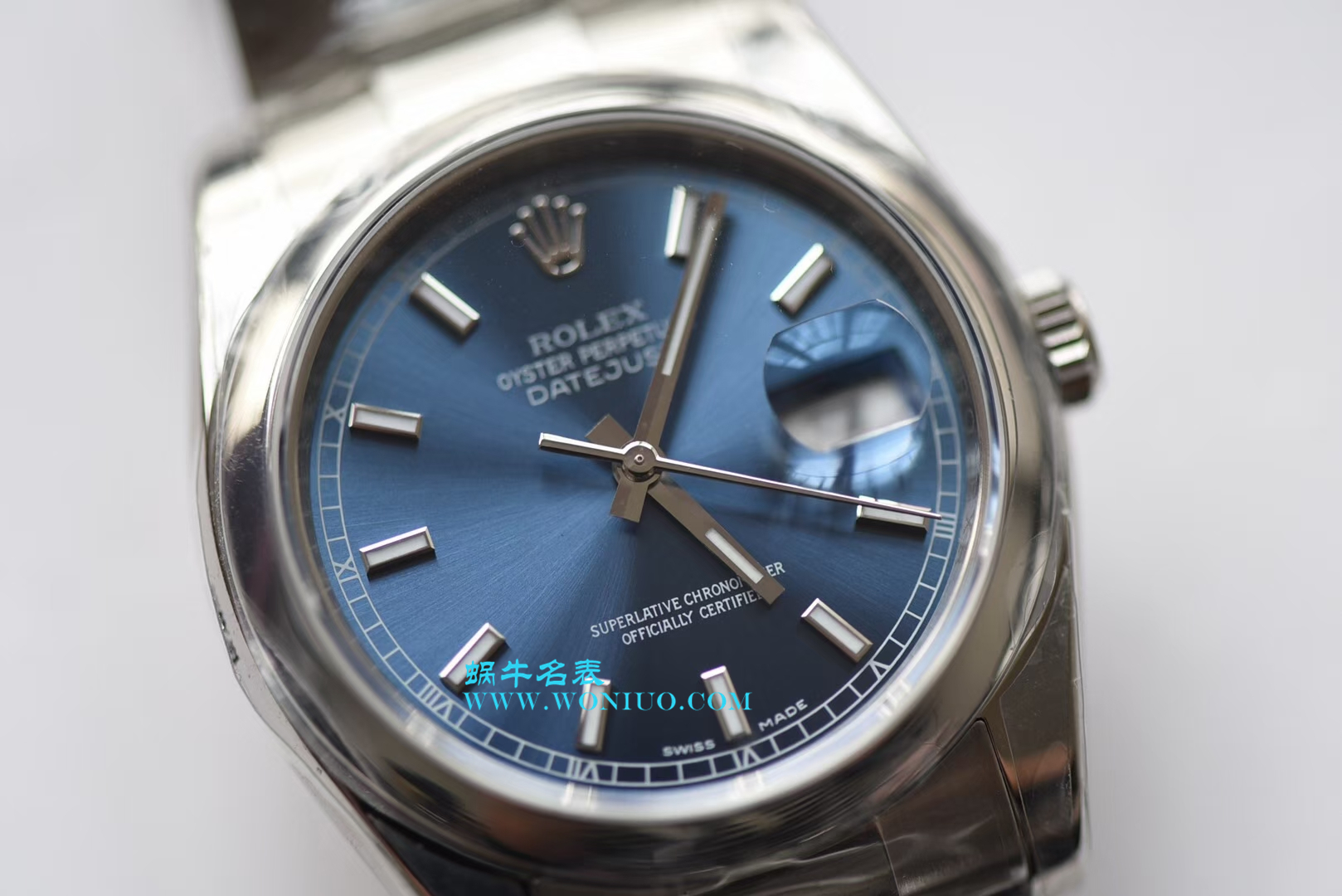 【AR一比一超A高仿手表】 Rolex   Datejust 系列116200-72600蓝盘36毫米中性 wrist watch 男女均可戴 / R207