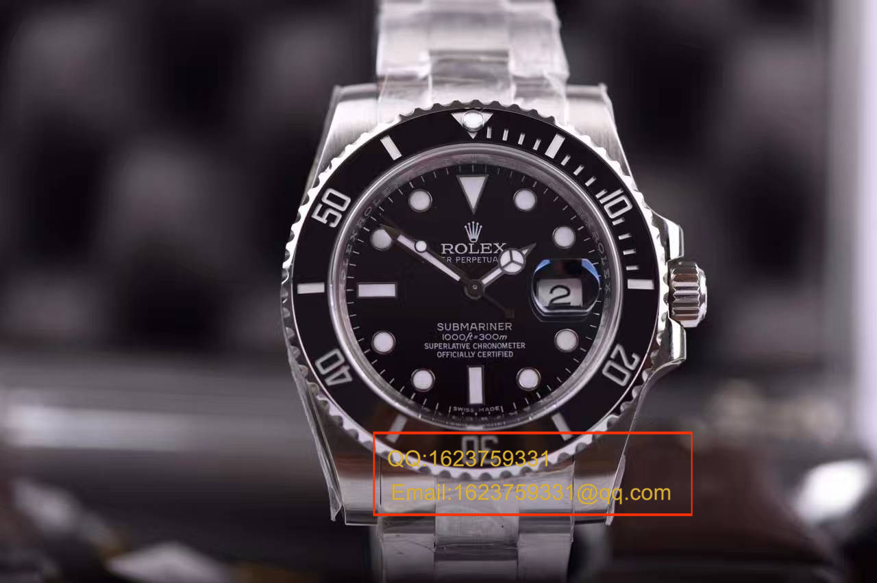 【独家视频测评N Factory V7版本】1:1超A高精仿手表 Rolex  Submariner 型系列116610LN-97200 《 Submariner 》  / R107