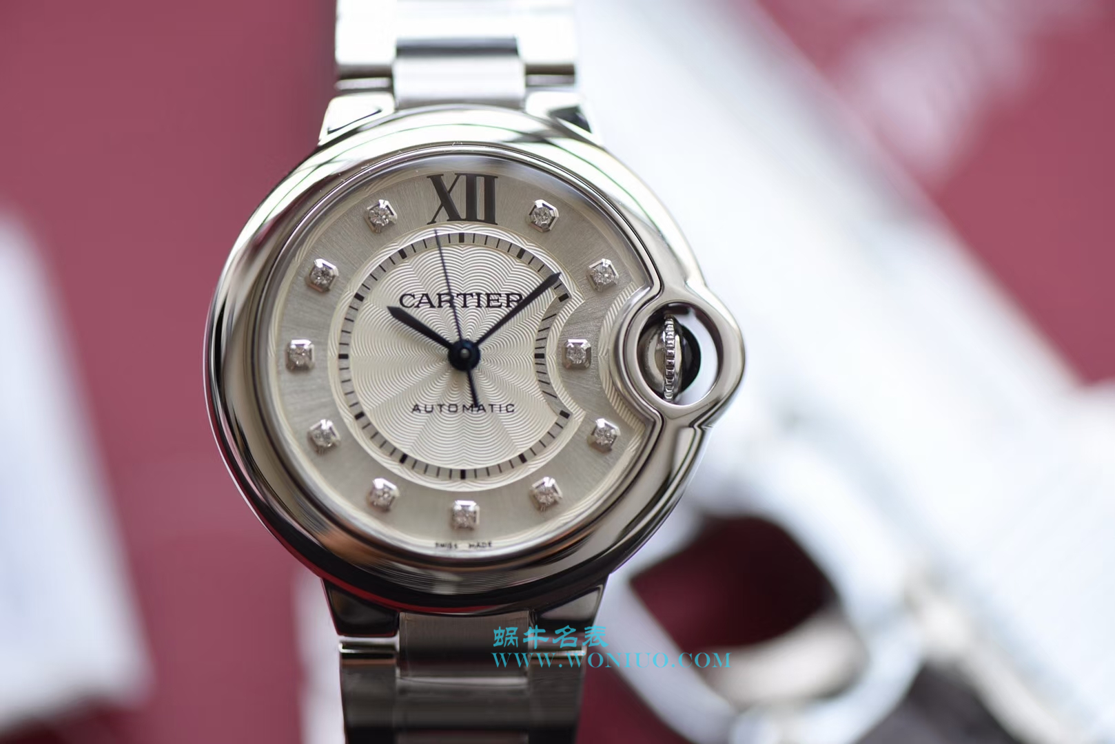 【V6一比一超A高仿手表】 Cartier  蓝气球系列WE902074女装33毫米机械 wrist watch  / K149
