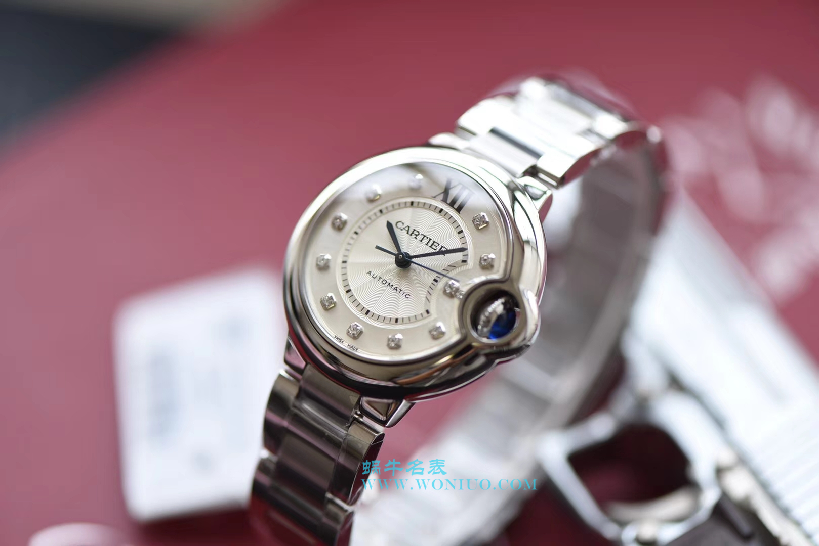 【V6一比一超A高仿手表】 Cartier  蓝气球系列WE902074女装33毫米机械 wrist watch  / K149
