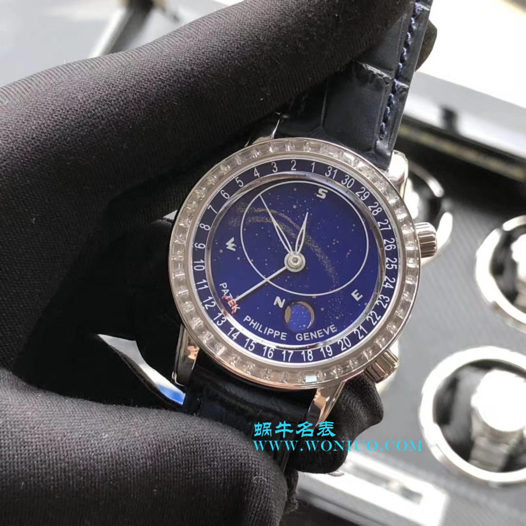 【 Video analysis 】高仿 PATEK PHILIPPE 超级复杂功能计时系列6102P-001 、6104G-001、铂金 wrist watch /6102R-001 玫瑰金 wrist watch  / BD219