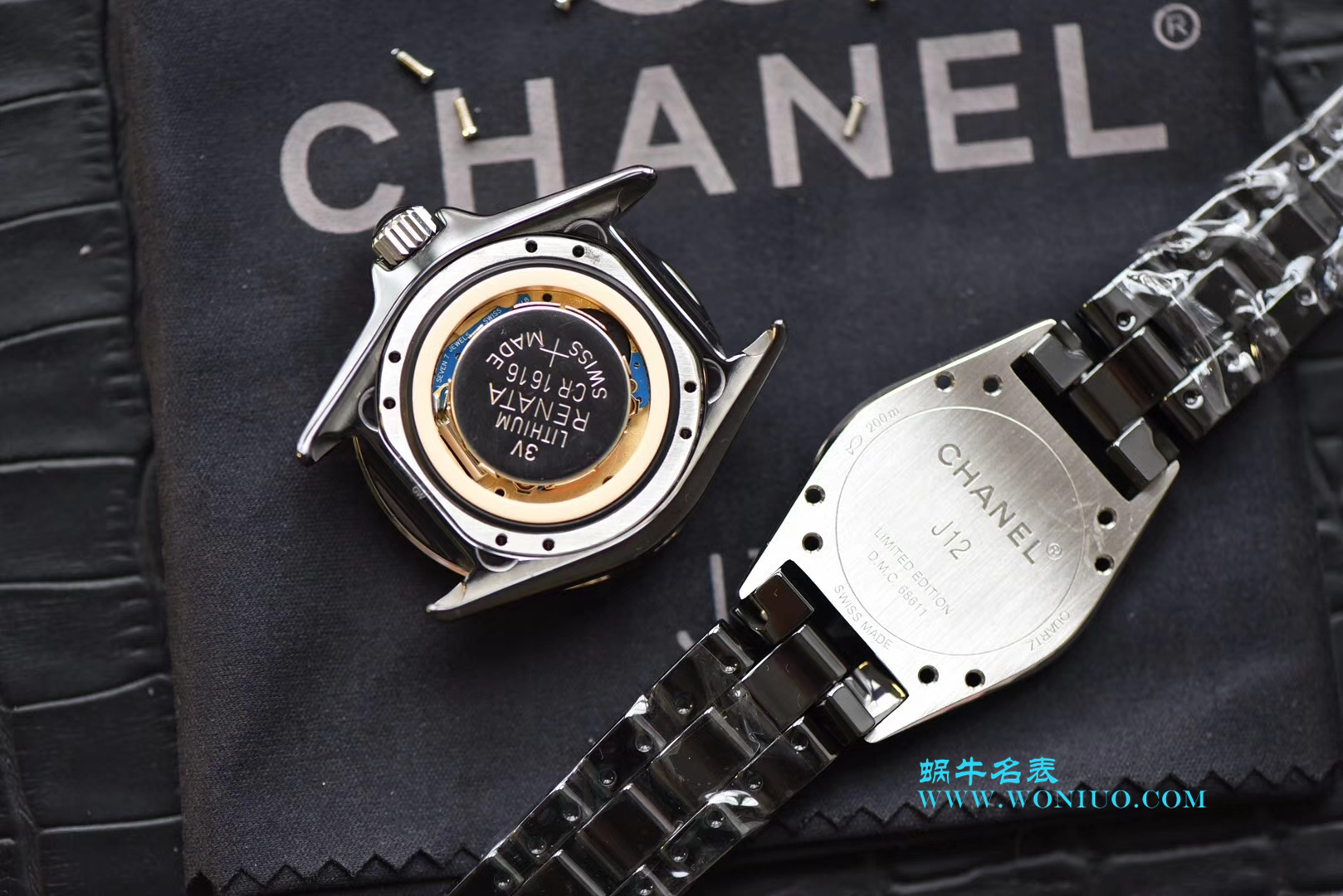KOR韩版 Chanel  J12 一比一复刻高仿香奈儿INTENSE 重置加强版女士石英黑面 wrist watch  / X025