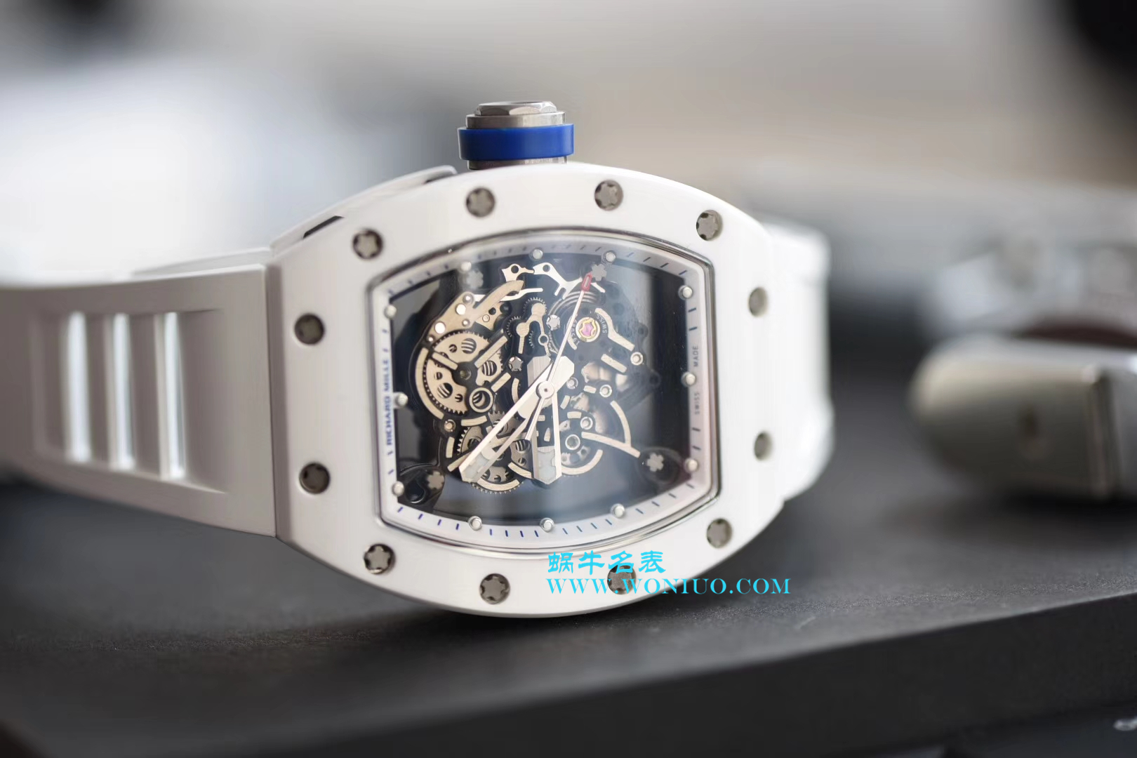 【KV一比一超A高仿手表】RICHARD MILLE RICHARD MILLE男士系列RM 055白 Composite 白色橡胶带新款 wrist watch  / RM 055D