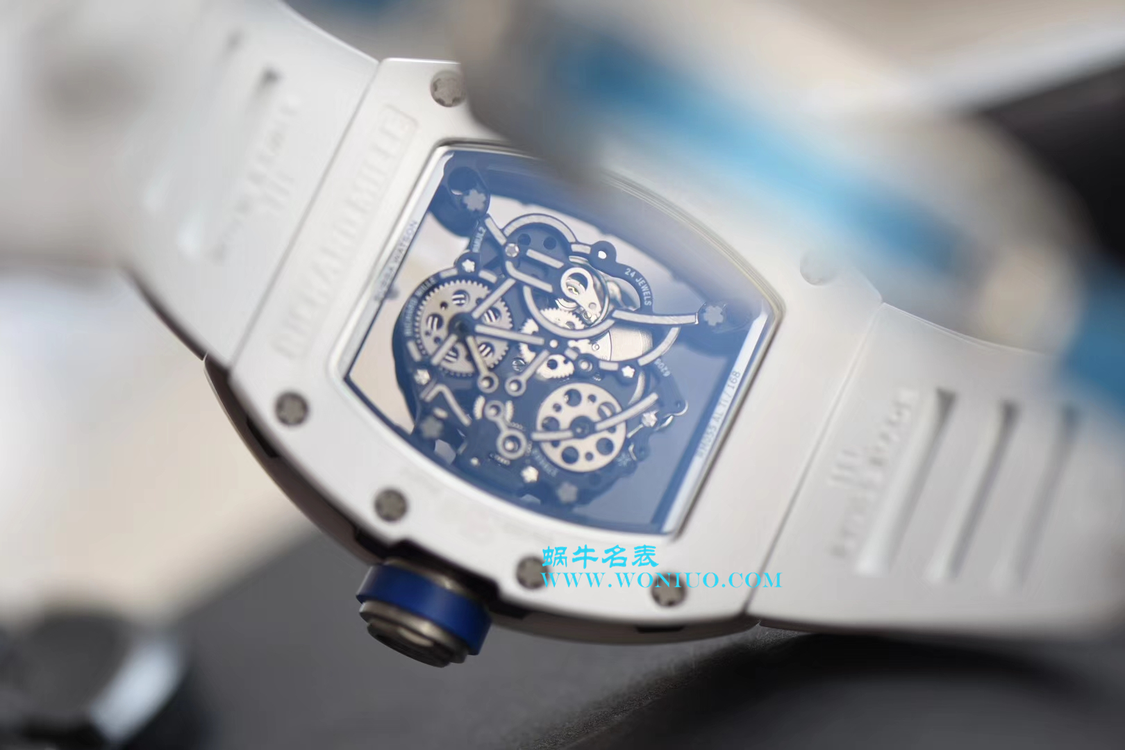 【KV一比一超A高仿手表】RICHARD MILLE RICHARD MILLE男士系列RM 055白 Composite 白色橡胶带新款 wrist watch  / RM 055D