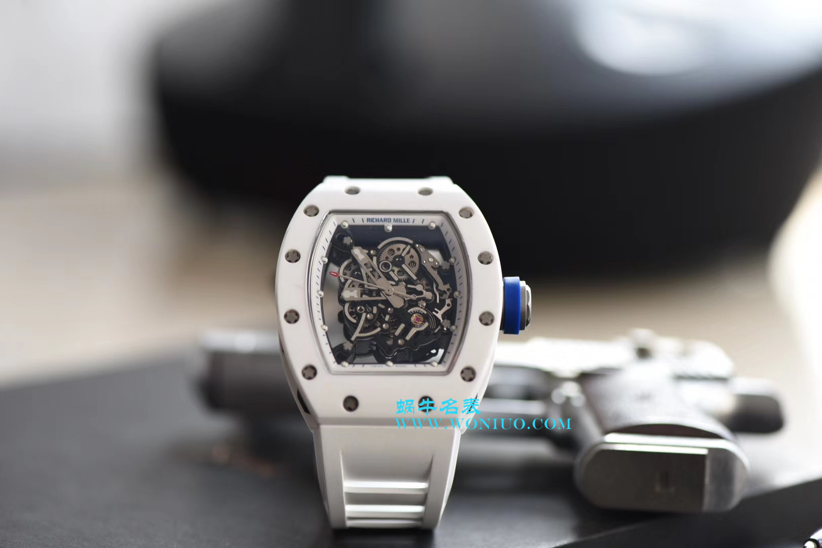 【KV一比一超A高仿手表】RICHARD MILLE RICHARD MILLE男士系列RM 055白 Composite 白色橡胶带新款 wrist watch  / RM 055D