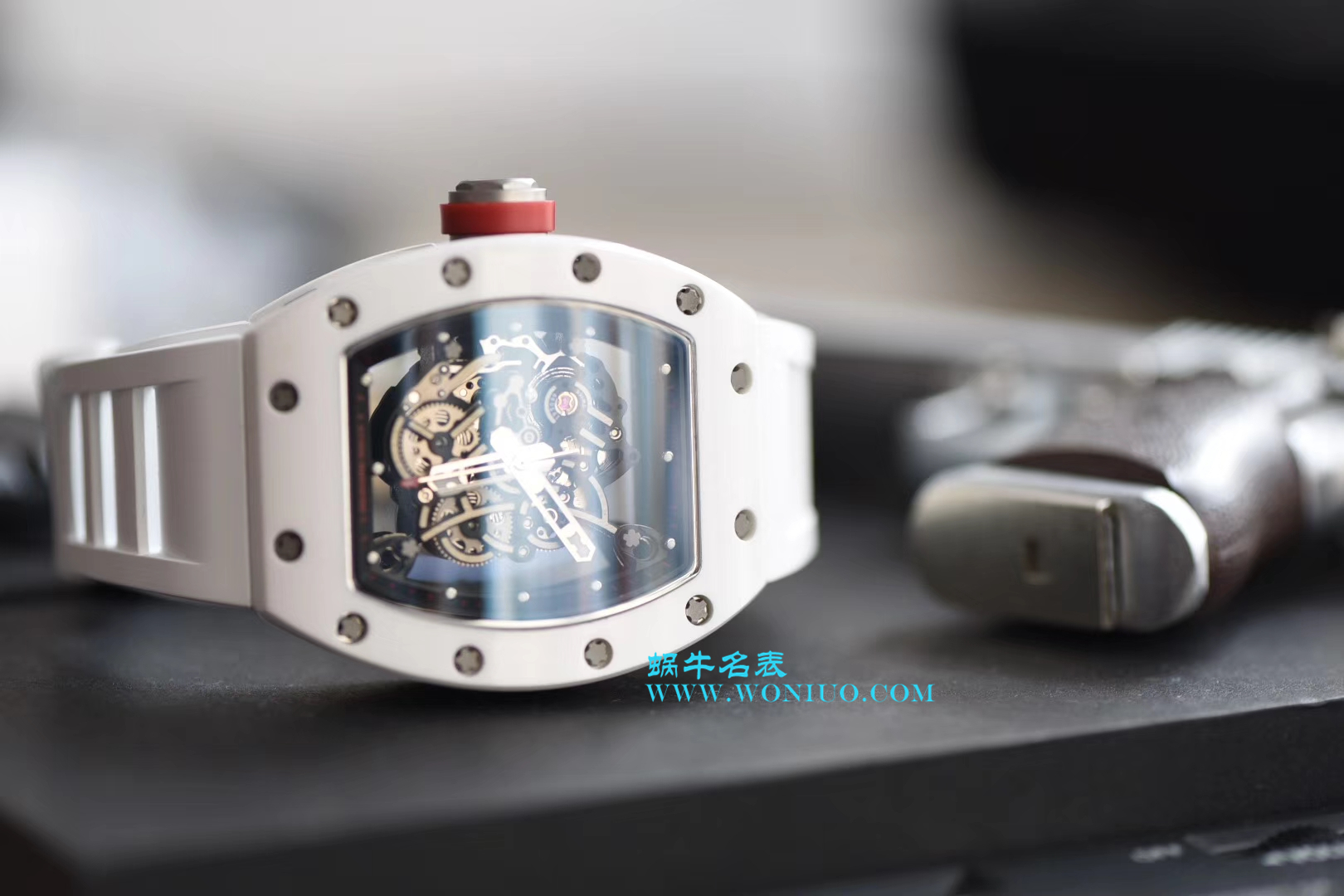 【KV一比一超A高仿手表】RICHARD MILLE RICHARD MILLE男士系列RM 055白 Composite 白色橡胶带新款 wrist watch  / RM 055D