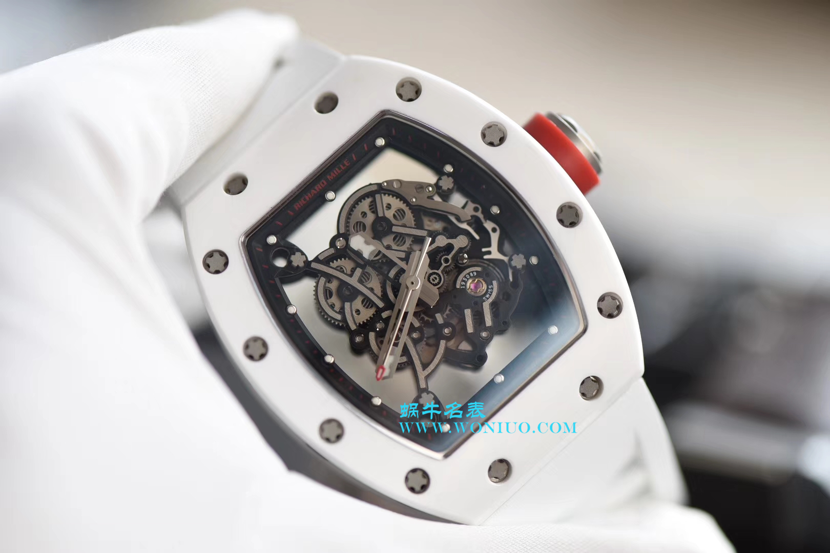 【KV一比一超A高仿手表】RICHARD MILLE RICHARD MILLE男士系列RM 055白 Composite 白色橡胶带新款 wrist watch  / RM 055D