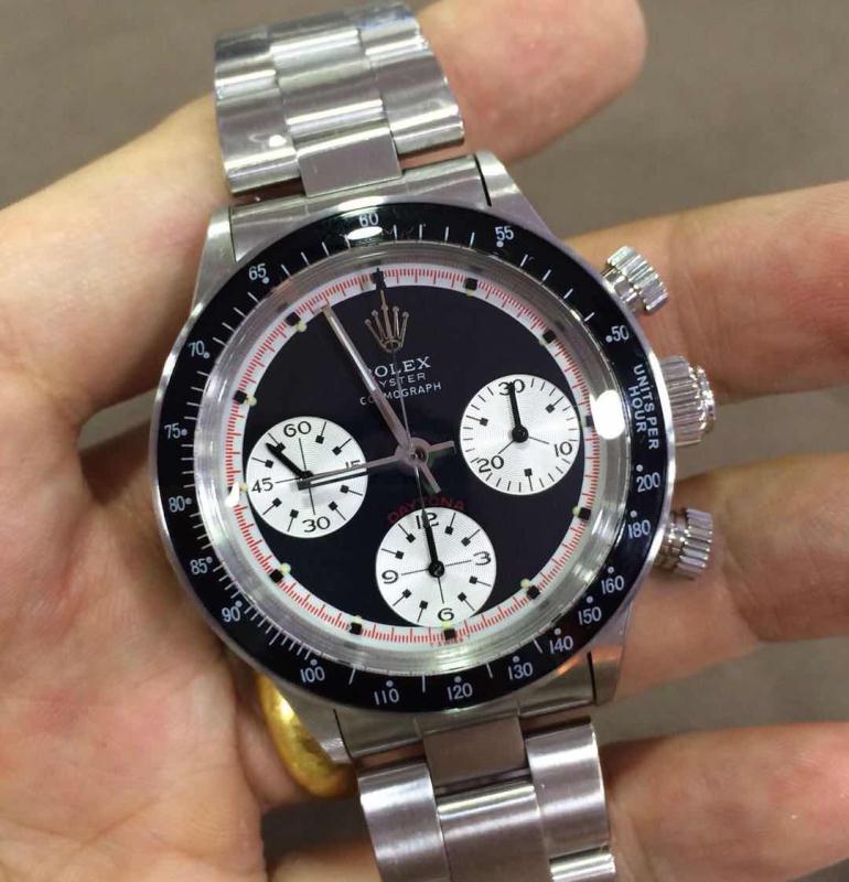 【独家视频测评一比一超A高仿手表】Rolex Paul Newman Daytona余文乐同款 Rolex 保罗.纽曼复古 Ditongna  / RAG148