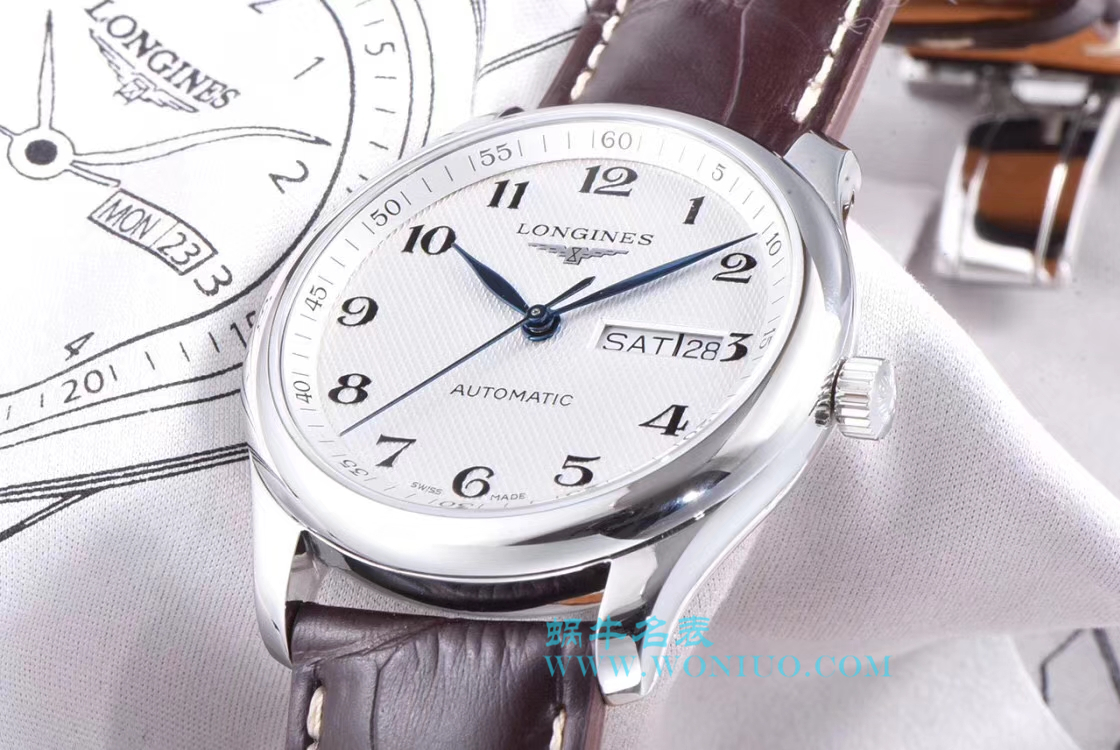 【LG一比一超A高仿手表】 Longines 名匠系列 Day-Date 双历L2.755.4.78.3 wrist watch  / L099