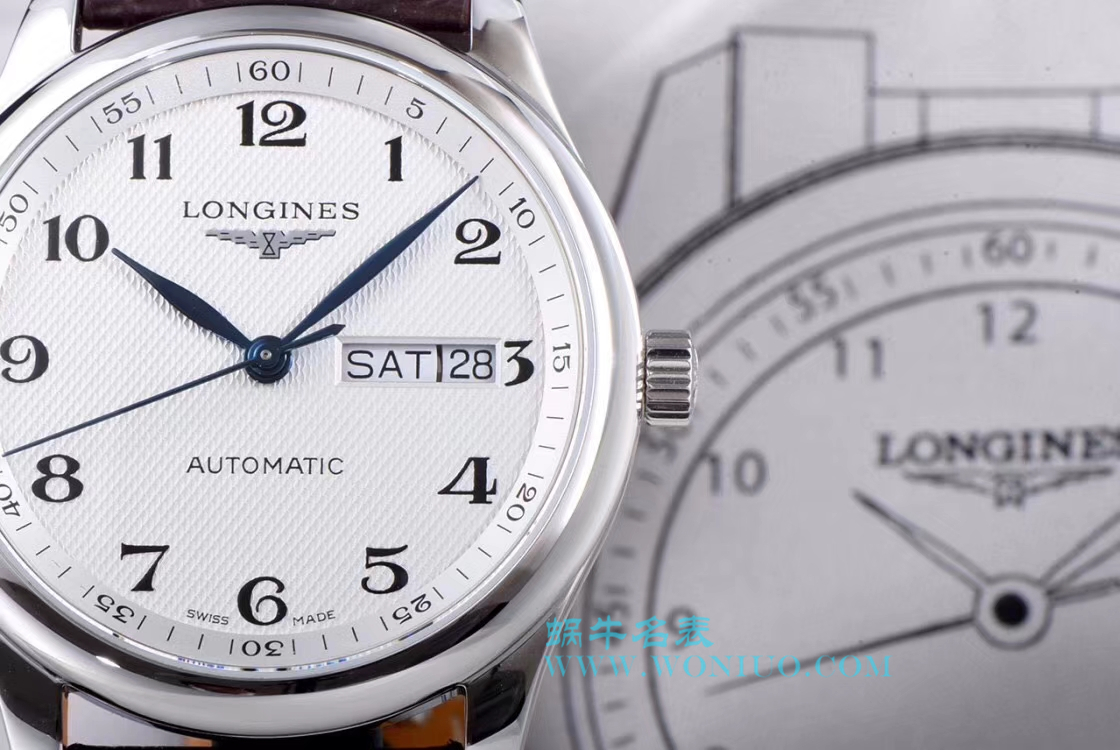 【LG一比一超A高仿手表】 Longines 名匠系列 Day-Date 双历L2.755.4.78.3 wrist watch  / L099
