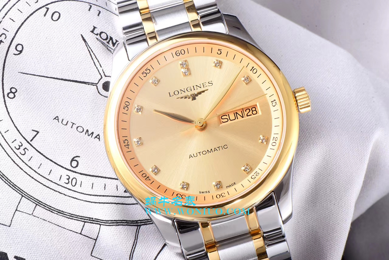 【LG一比一超A高仿手表】 Longines 名匠系列 Day-Date 双历L2.755.4.78.3 wrist watch  / L099