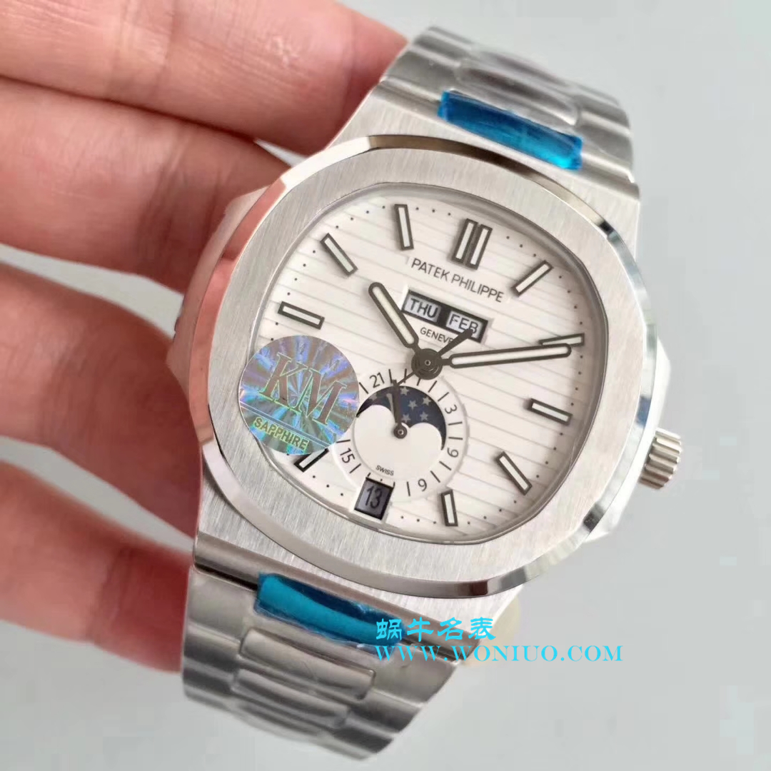 【KM1:1超A高仿复刻手表】 PATEK PHILIPPE 运动系列 Nautilus 月相5726/1A-010 wrist watch  / BD198