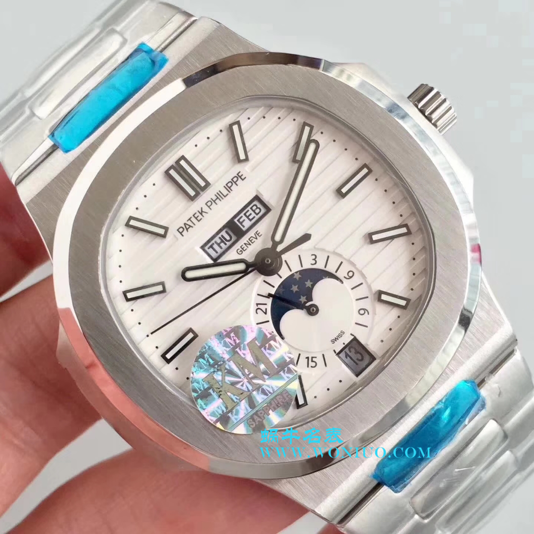 【KM1:1超A高仿复刻手表】 PATEK PHILIPPE 运动系列 Nautilus 月相5726/1A-010 wrist watch  / BD198