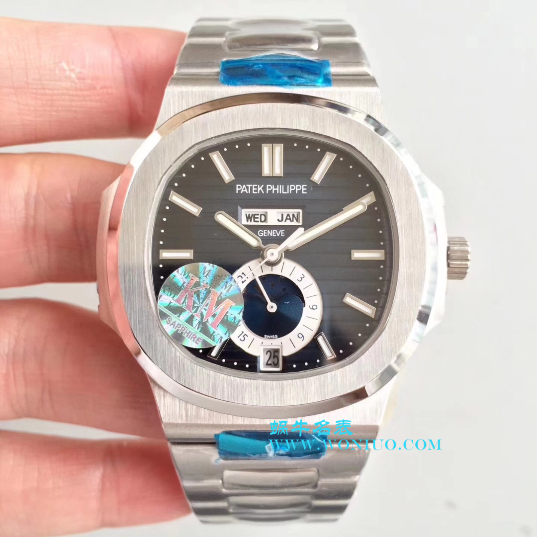 【KM一比一超A高精仿手表】 PATEK PHILIPPE 运动系列 Nautilus 月相5726/1A wrist watch  / BDBE199