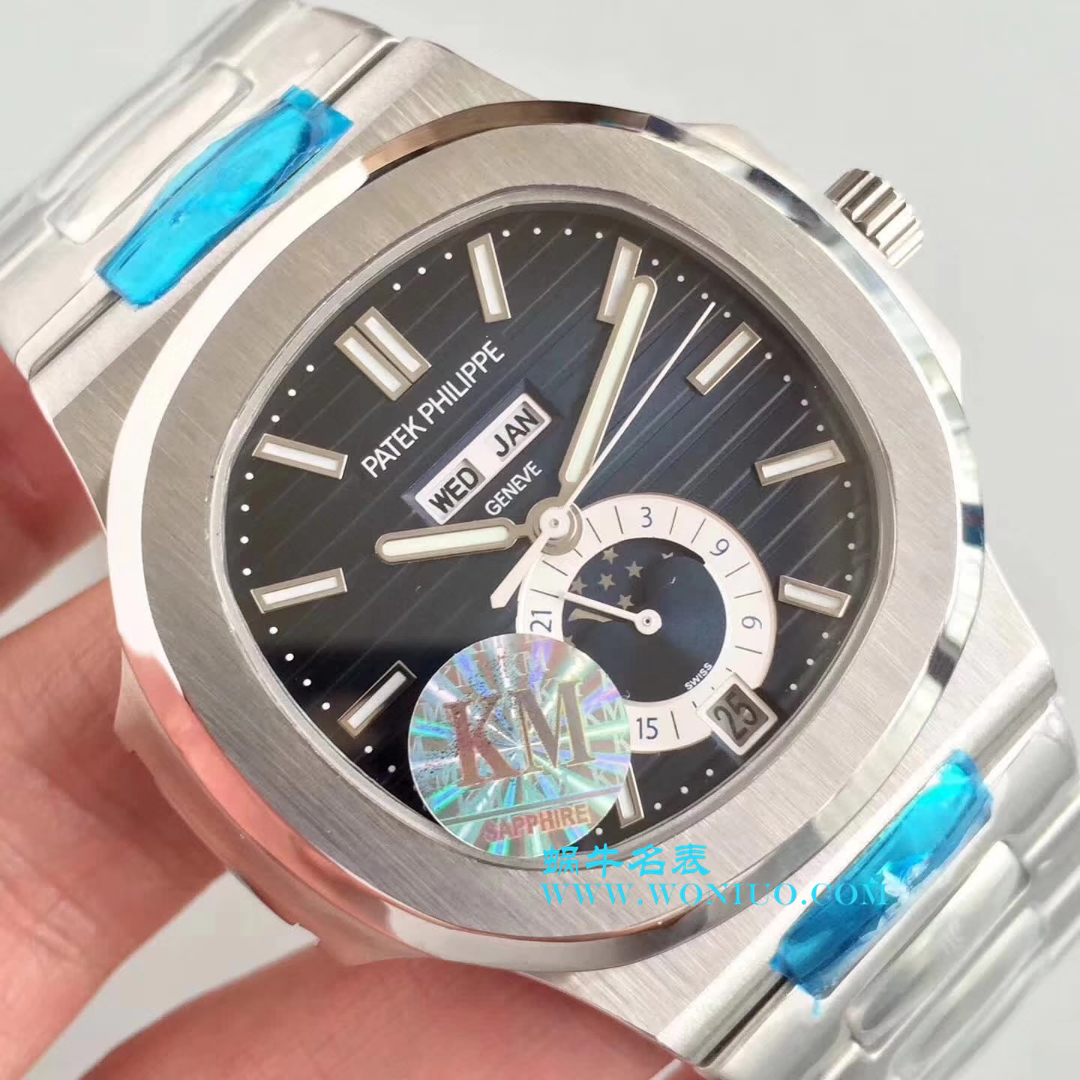 【KM一比一超A高精仿手表】 PATEK PHILIPPE 运动系列 Nautilus 月相5726/1A wrist watch  / BDBE199