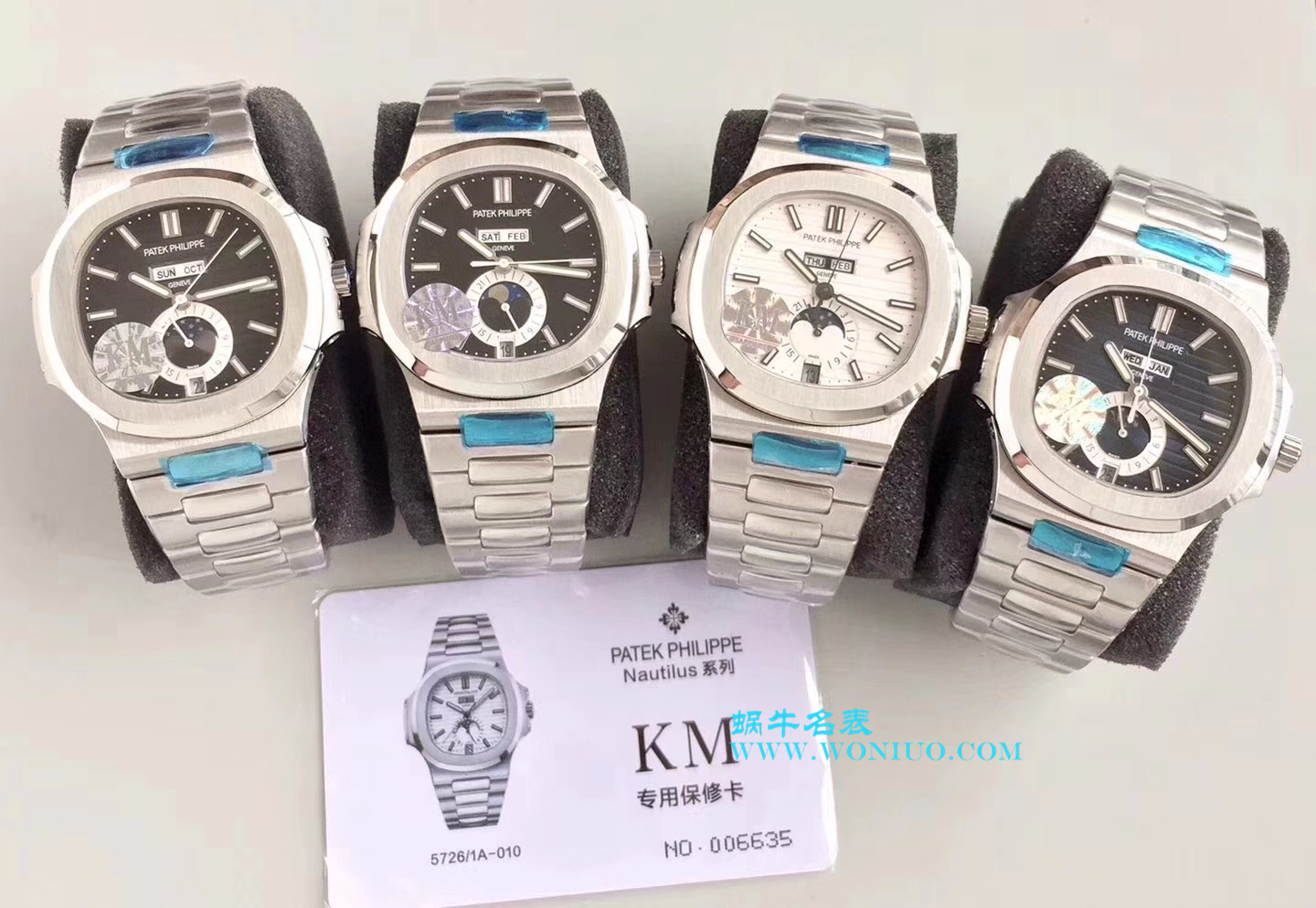 【KM一比一超A高精仿手表】 PATEK PHILIPPE 运动系列 Nautilus 月相5726/1A wrist watch  / BDBE199