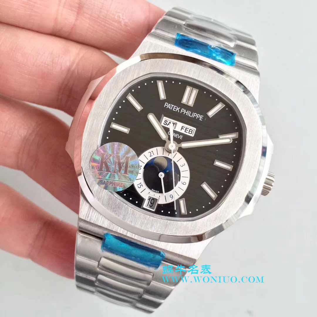 【KM一比一高精仿手表】 PATEK PHILIPPE Nautilus系列精钢男表5726A-001 / BD204
