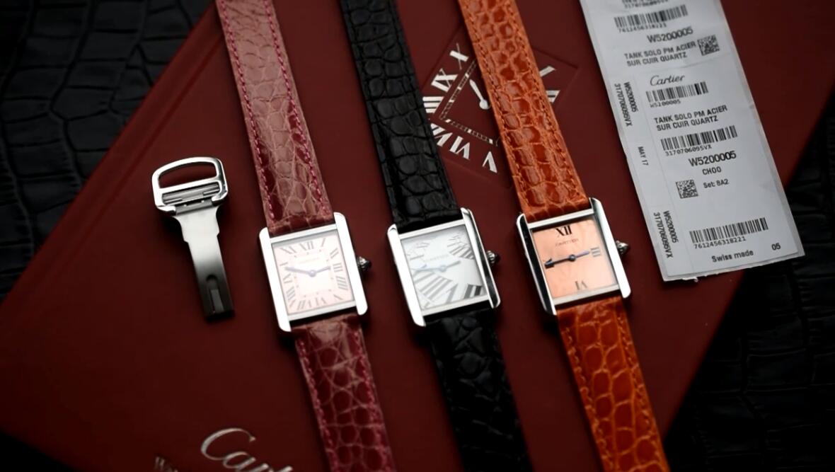 【K11一比一超A高仿手表】 Cartier  SOLO TANK SOLO坦克系列W5200018小号女士石英 wrist watch  / K143