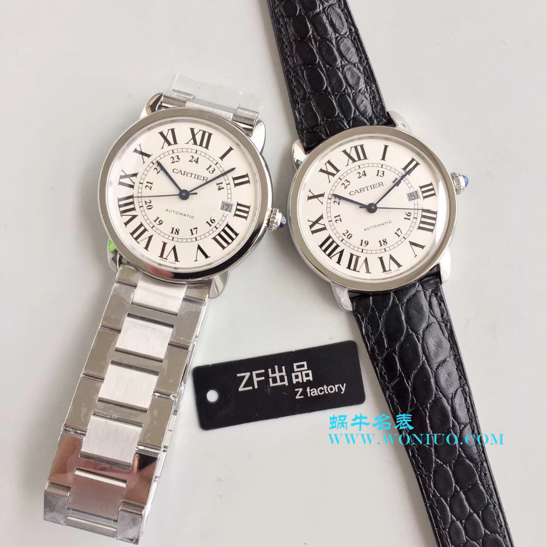 【ZF超A高仿1:1手表】 Cartier  RONDE DE  Cartier 伦敦SOLO系列W6701010 wrist watch  / K068