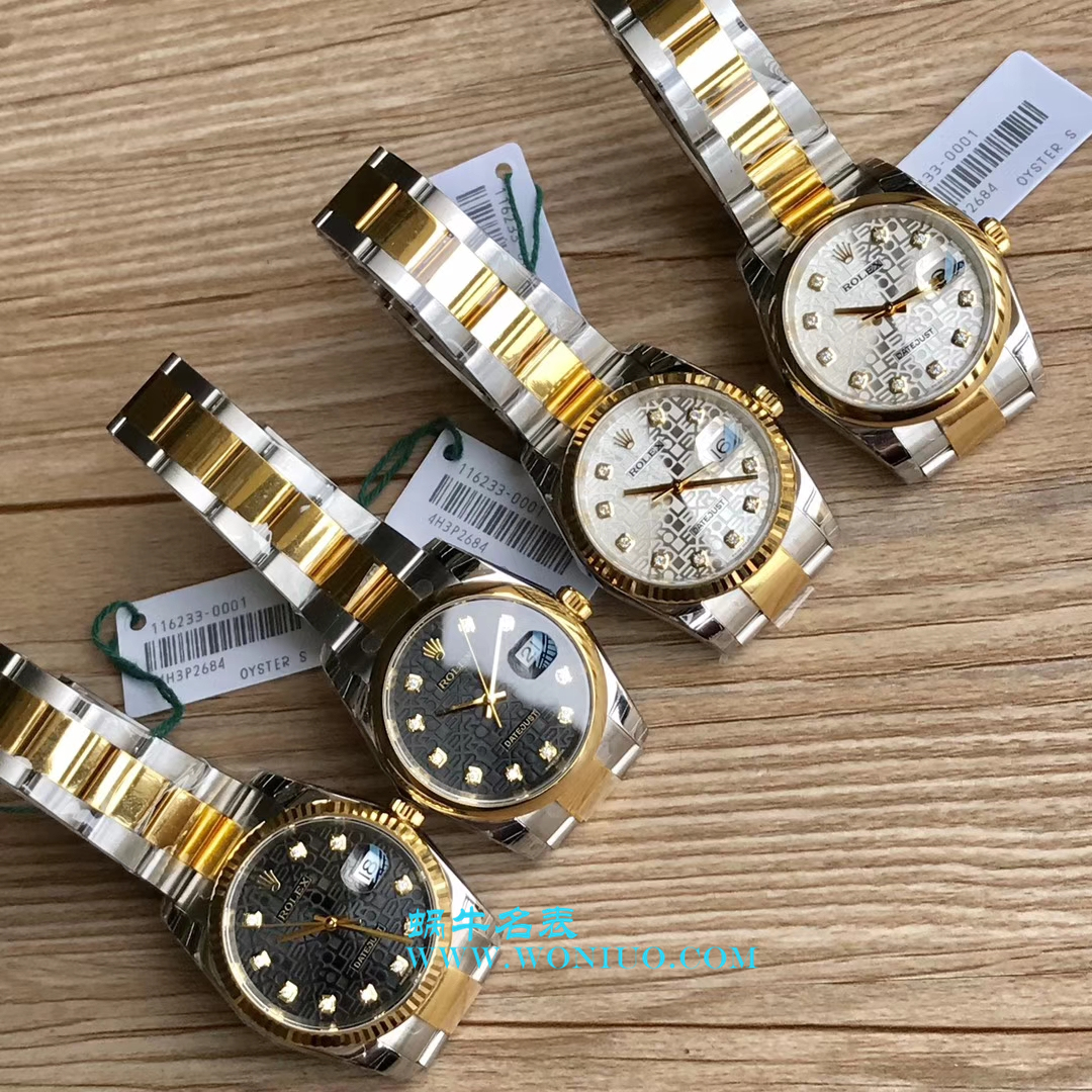 【DJ一比一超高仿手表】 Rolex 36  Datejust 系列116233、116203、116233黑盘镶钻蚝式 watchband   wrist watch  / R069