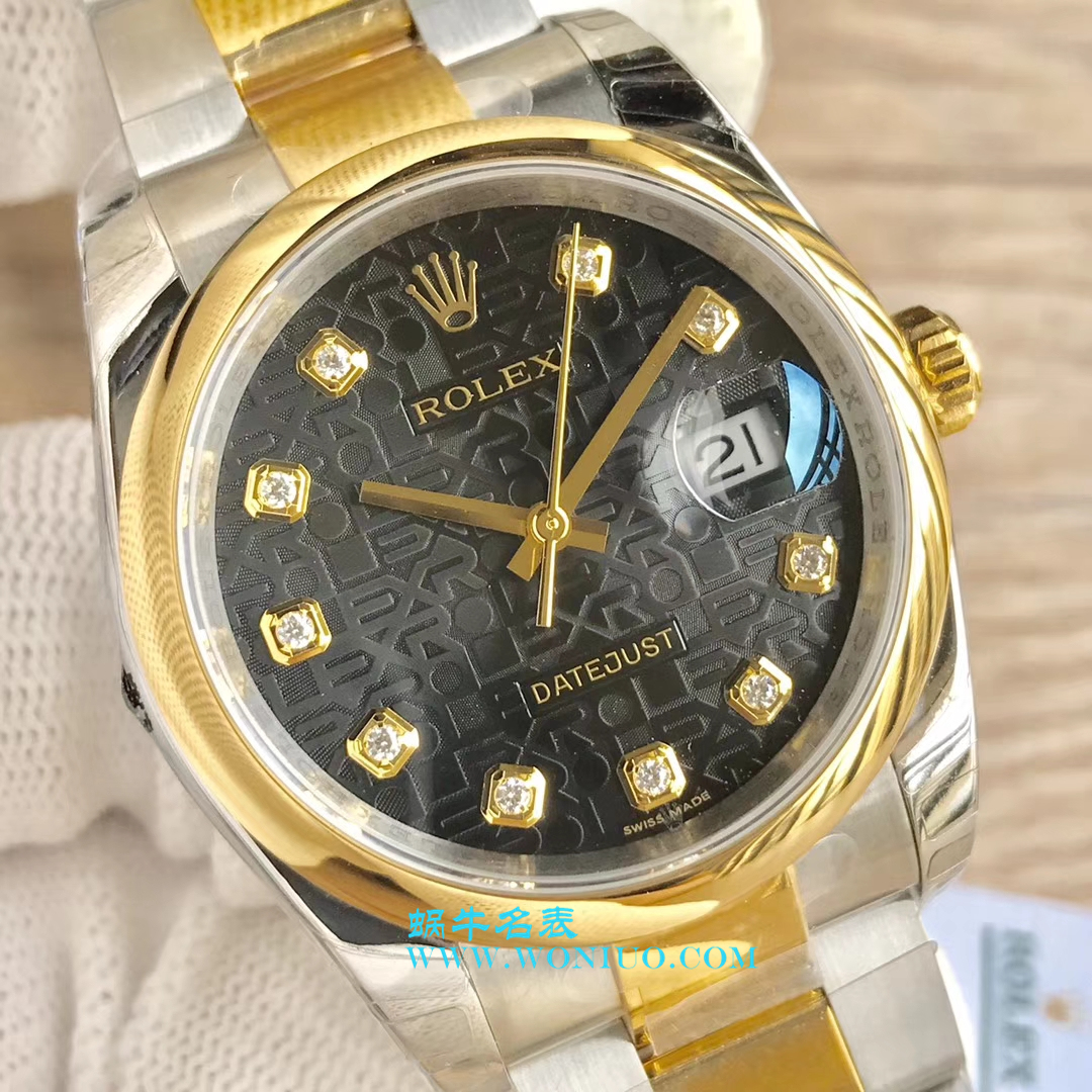 【DJ一比一超高仿手表】 Rolex 36  Datejust 系列116233、116203、116233黑盘镶钻蚝式 watchband   wrist watch  / R069