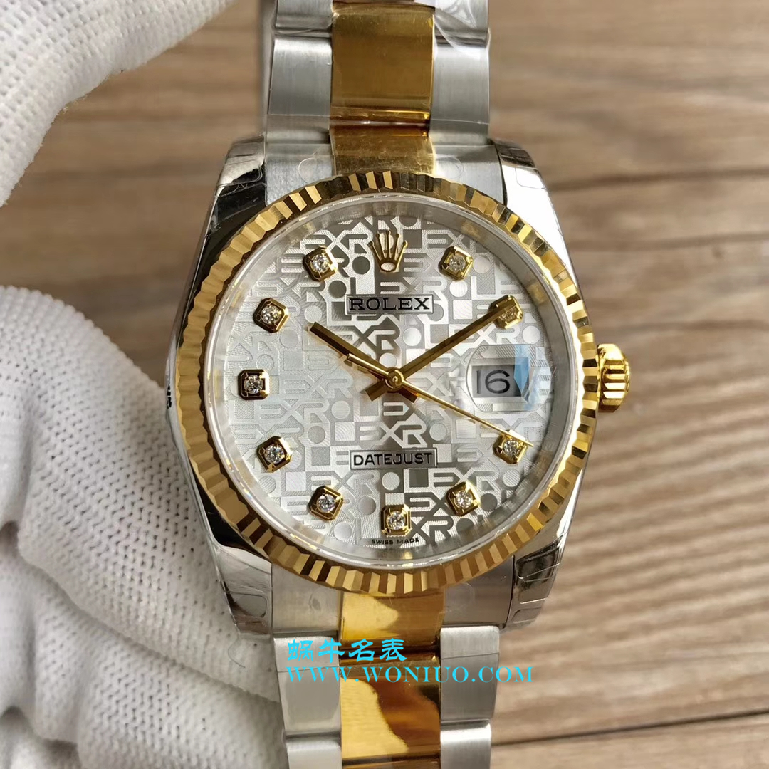 【DJ一比一超高仿手表】 Rolex 36  Datejust 系列116233、116203、116233黑盘镶钻蚝式 watchband   wrist watch  / R069