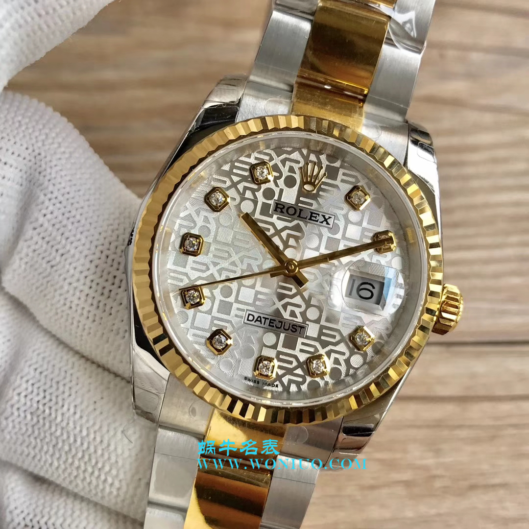 【DJ一比一超高仿手表】 Rolex 36  Datejust 系列116233、116203、116233黑盘镶钻蚝式 watchband   wrist watch  / R069