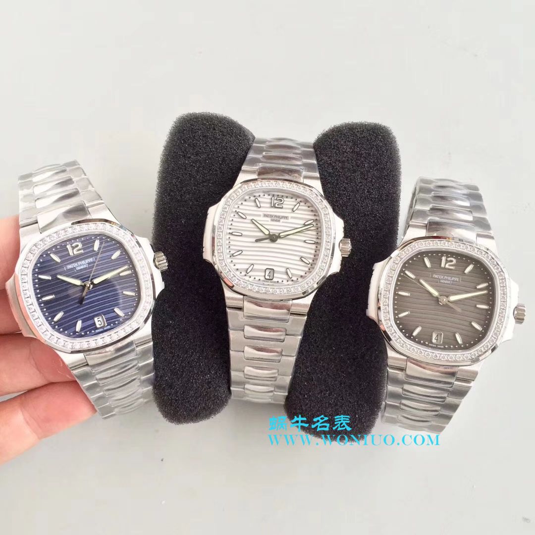 【PF一比一超A高仿手表】 PATEK PHILIPPE 运动系列7018/1A-001、7018/1A-010、7018/1A-011( Nautilus 女表) / BD163