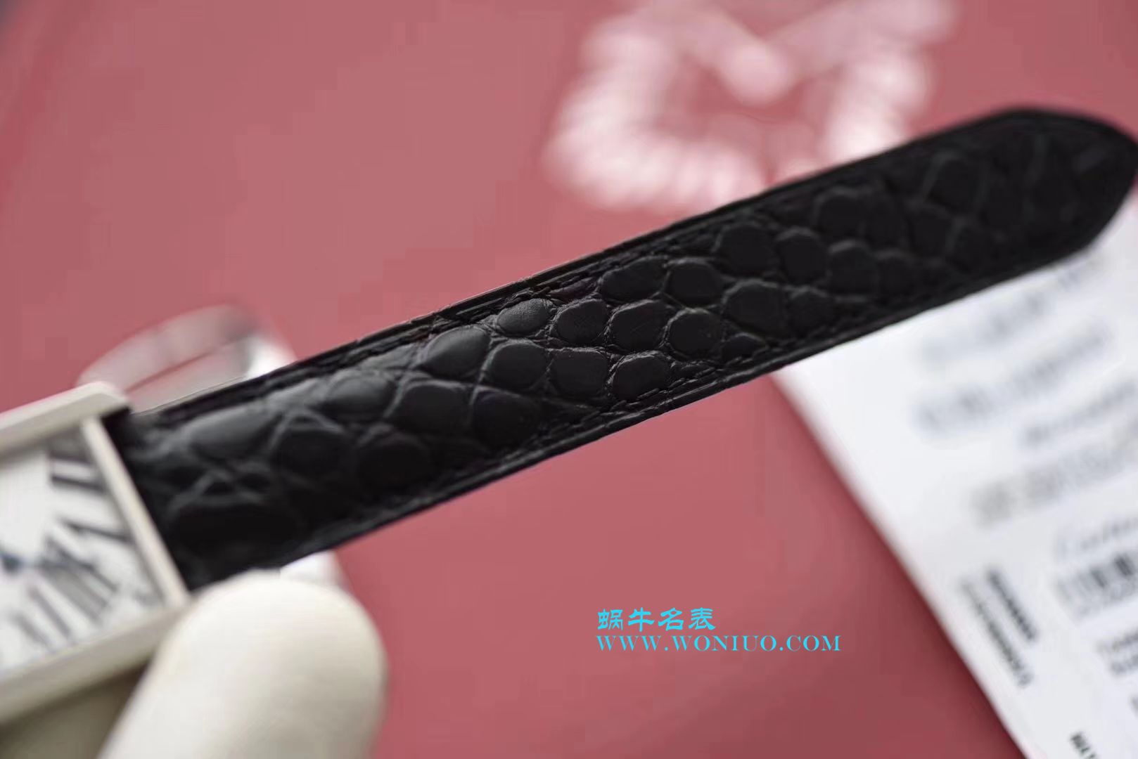 【独家视频测评K11 Factory 一比一超A高仿手表】 Cartier  坦克系列 W5200000 粉色女士石英 wrist watch  / KAD008
