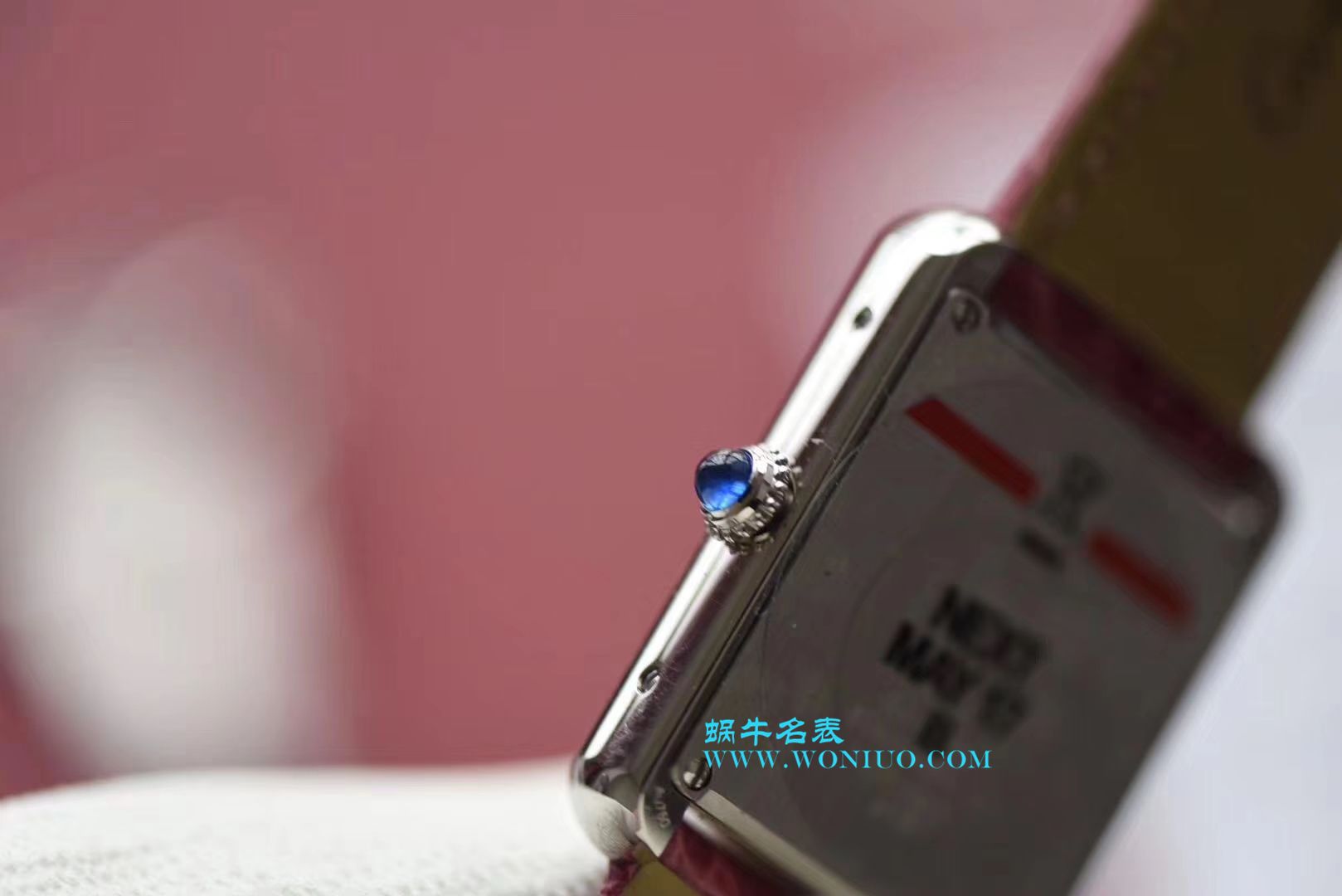 【独家视频测评K11 Factory 一比一超A高仿手表】 Cartier  坦克系列 W5200000 粉色女士石英 wrist watch  / KAD008