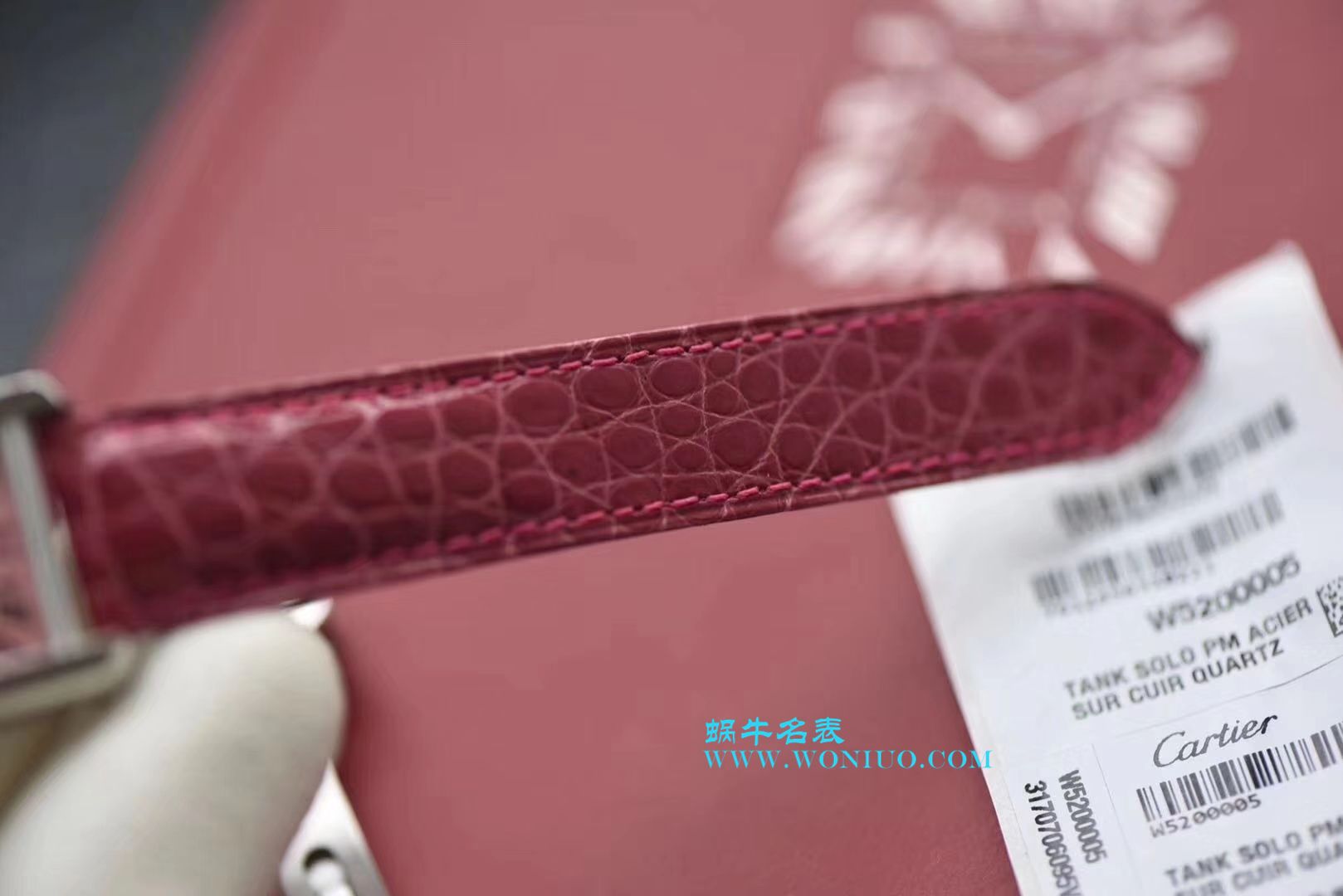 【独家视频测评K11 Factory 一比一超A高仿手表】 Cartier  坦克系列 W5200000 粉色女士石英 wrist watch  / KAD008