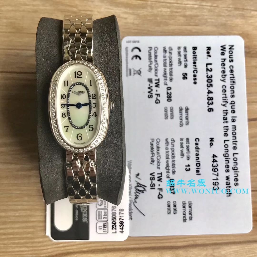 【 Video analysis KZ台湾 Factory 超A高精仿手表】 Longines 优雅圆舞曲系列L2.305.4.87.6女士石英 wrist watch  / LAC043