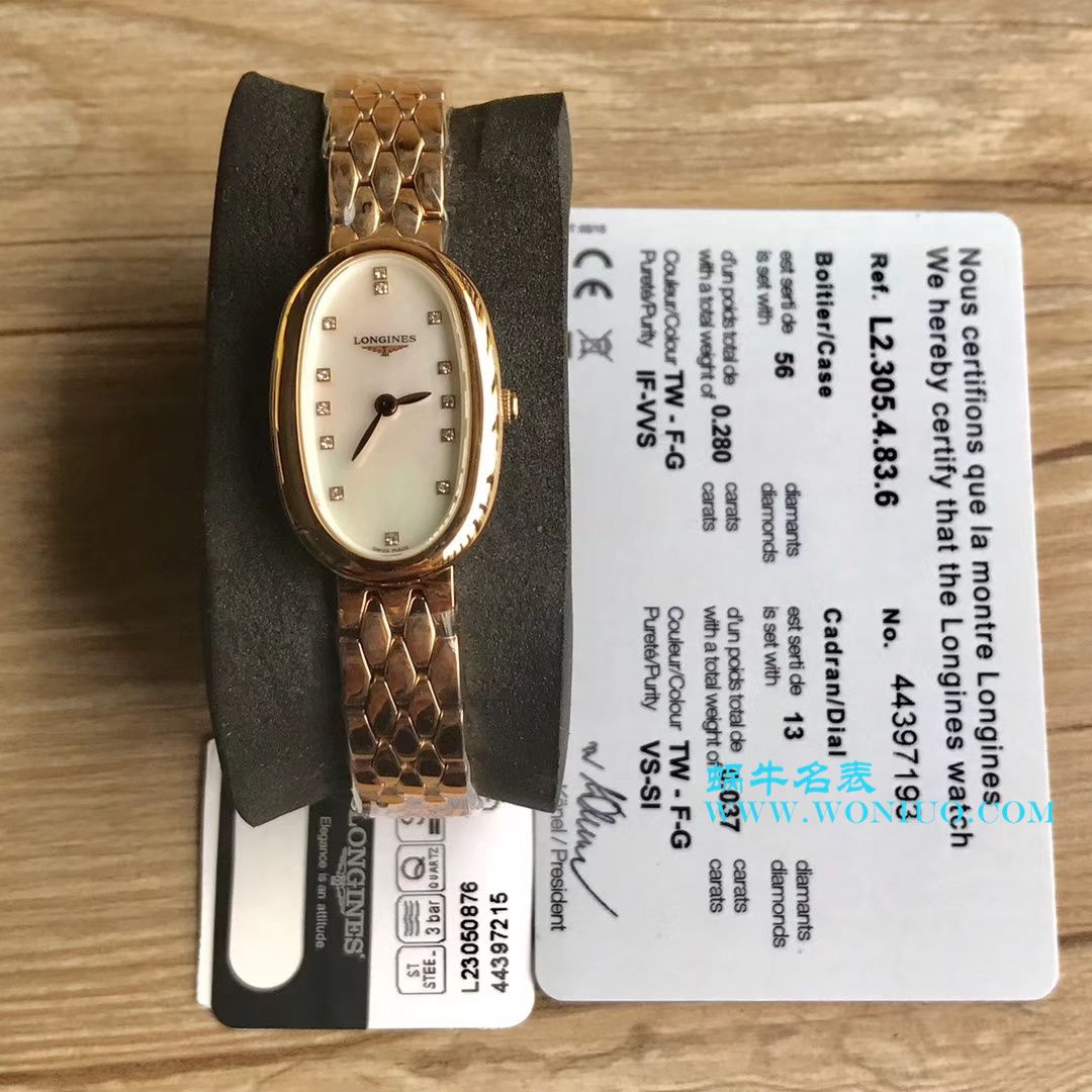 【 Video analysis KZ台湾 Factory 超A高精仿手表】 Longines 优雅圆舞曲系列L2.305.4.87.6女士石英 wrist watch  / LAC043