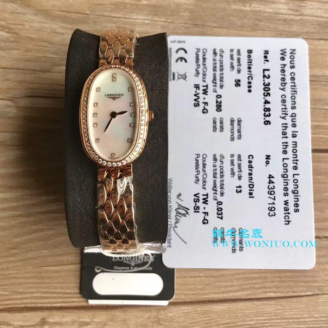 【 Video analysis KZ台湾 Factory 超A高精仿手表】 Longines 优雅圆舞曲系列L2.305.4.87.6女士石英 wrist watch  / LAC043