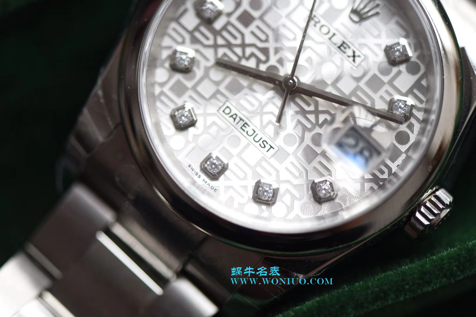 【DJ一比一超A高仿手表】 Rolex 36  Datejust 系列116234白纪念花纹盘镶钻 wrist watch  / R210