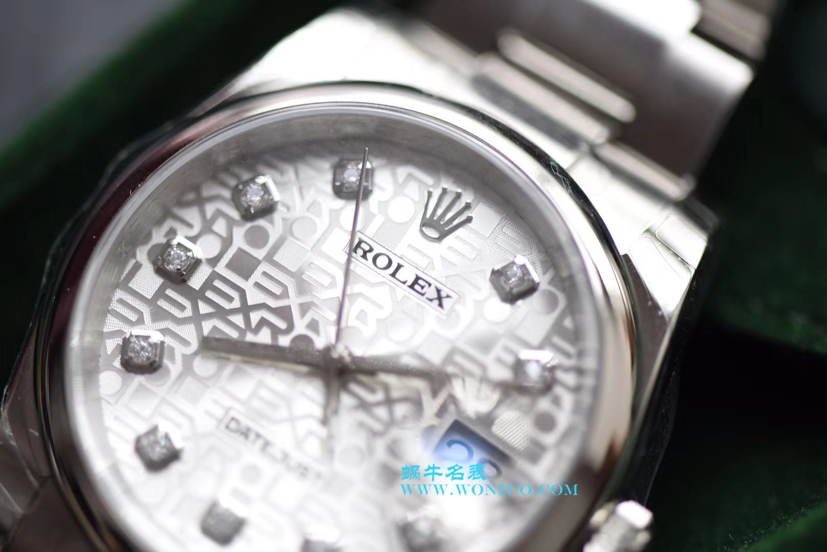 【DJ一比一超A高仿手表】 Rolex 36  Datejust 系列116234白纪念花纹盘镶钻 wrist watch  / R210
