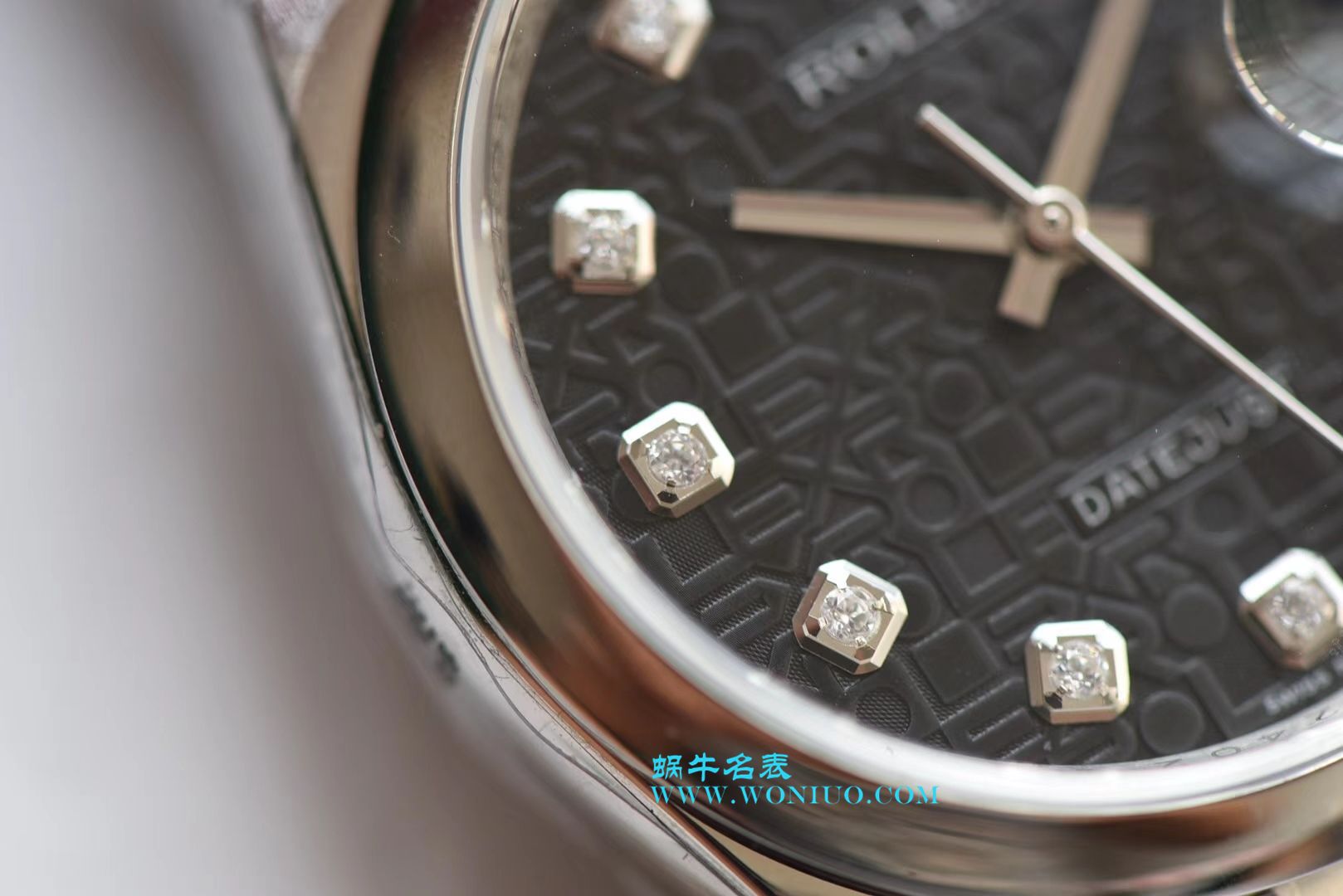 【DJ一比一超A高仿手表】 Rolex 36  Datejust 系列116234黑纪念花纹盘镶钻 wrist watch  / R211