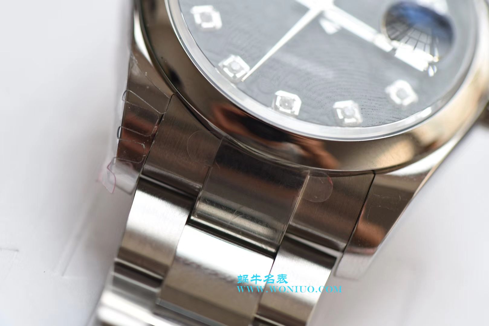 【DJ一比一超A高仿手表】 Rolex 36  Datejust 系列116234黑纪念花纹盘镶钻 wrist watch  / R211
