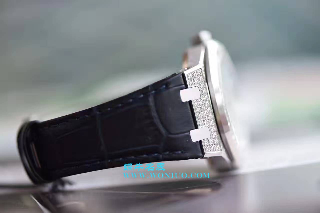 【 Video analysis JF Factory 1:1 top 复刻高仿手表】Audemars Piguet 满天星皇家橡树系列15452BC.ZZ.D019CR.01，15402OR.ZZ.D003CR.01男女通用满钻 wrist watch  / AP108
