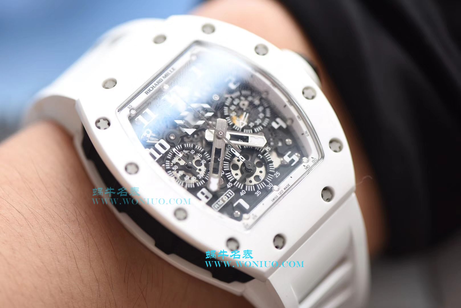 【KV一比一超A高仿手表】理查德米尔RICHARD MILLE男士系列RM011 白 Composite 多功能 wrist watch  / RM 011G