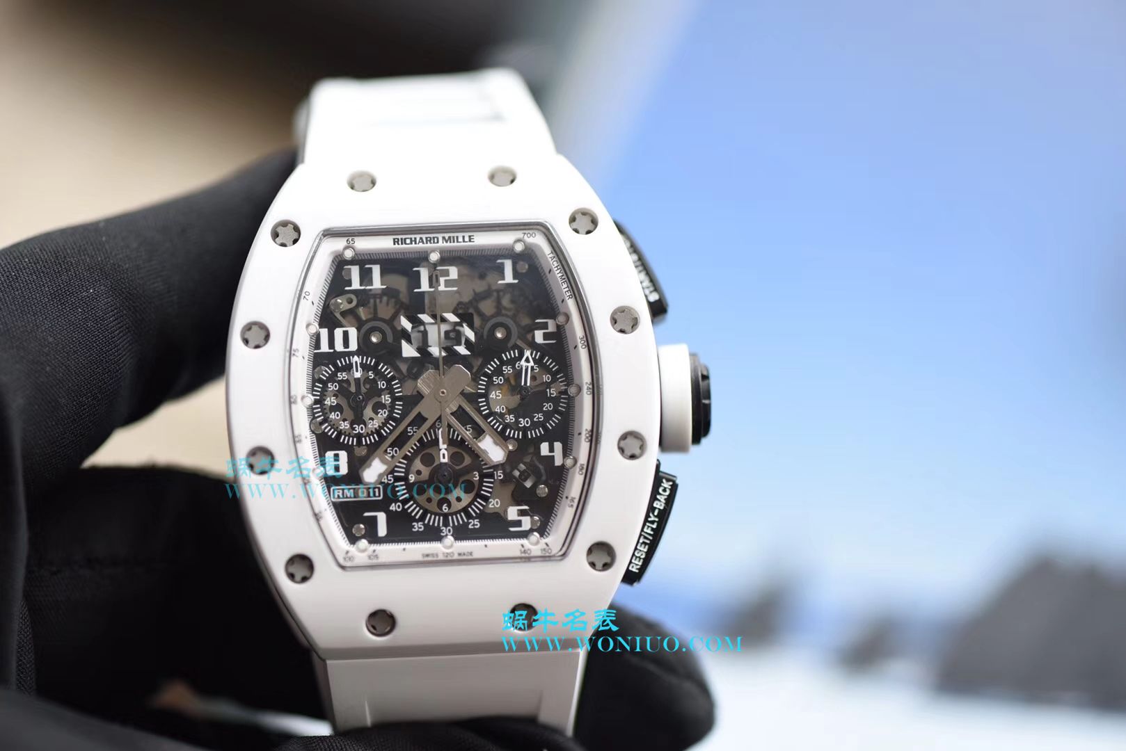 【KV一比一超A高仿手表】理查德米尔RICHARD MILLE男士系列RM011 白 Composite 多功能 wrist watch  / RM 011G