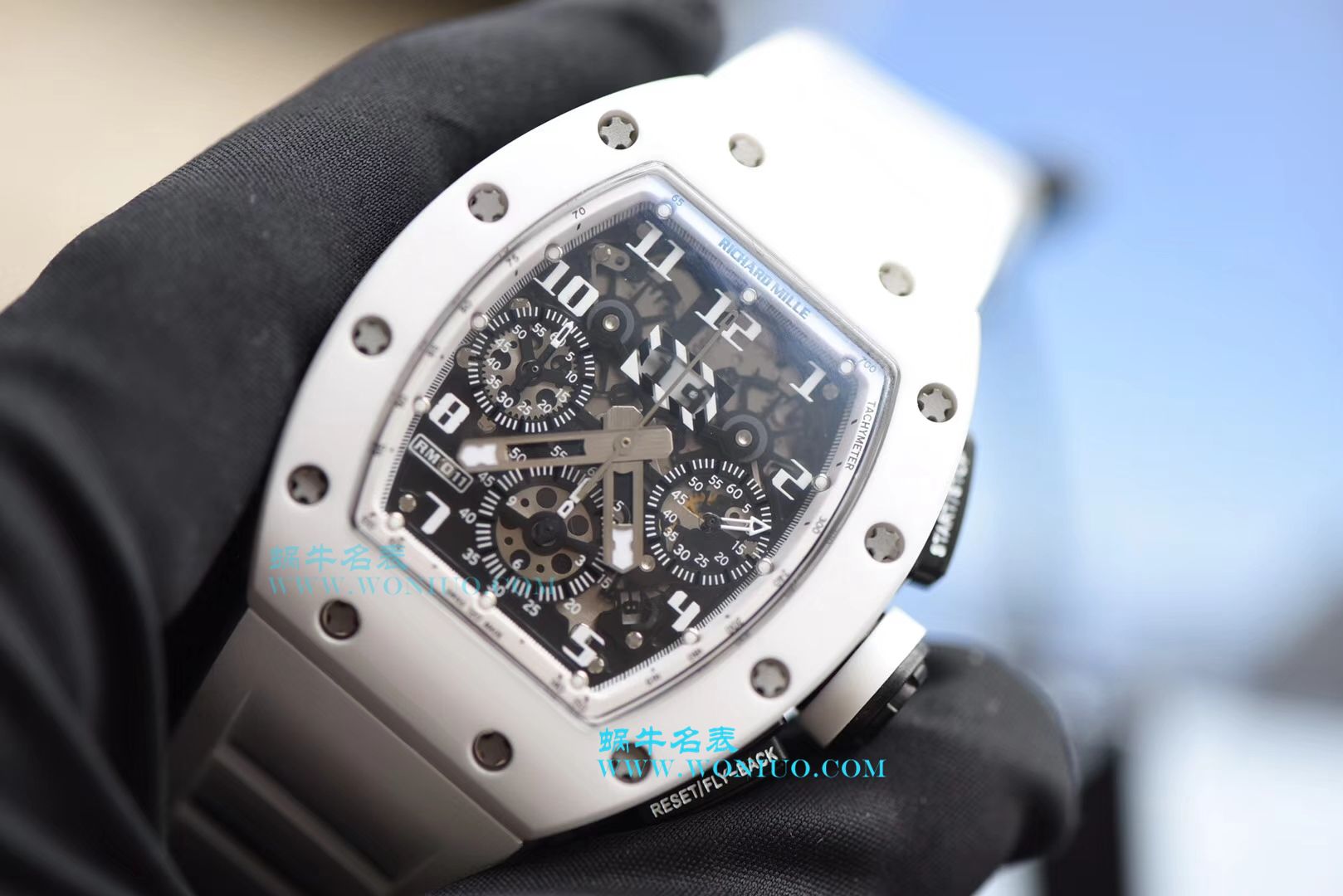 【KV一比一超A高仿手表】理查德米尔RICHARD MILLE男士系列RM011 白 Composite 多功能 wrist watch  / RM 011G