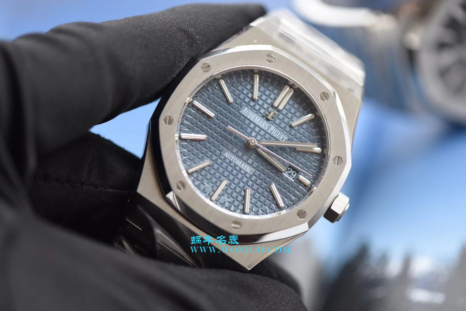 【视频测评JF一比一超A高仿手表】Audemars Piguet 皇家橡树系列15400ST.OO.1220ST.03《蓝面》男表 / JF AP 15400ST