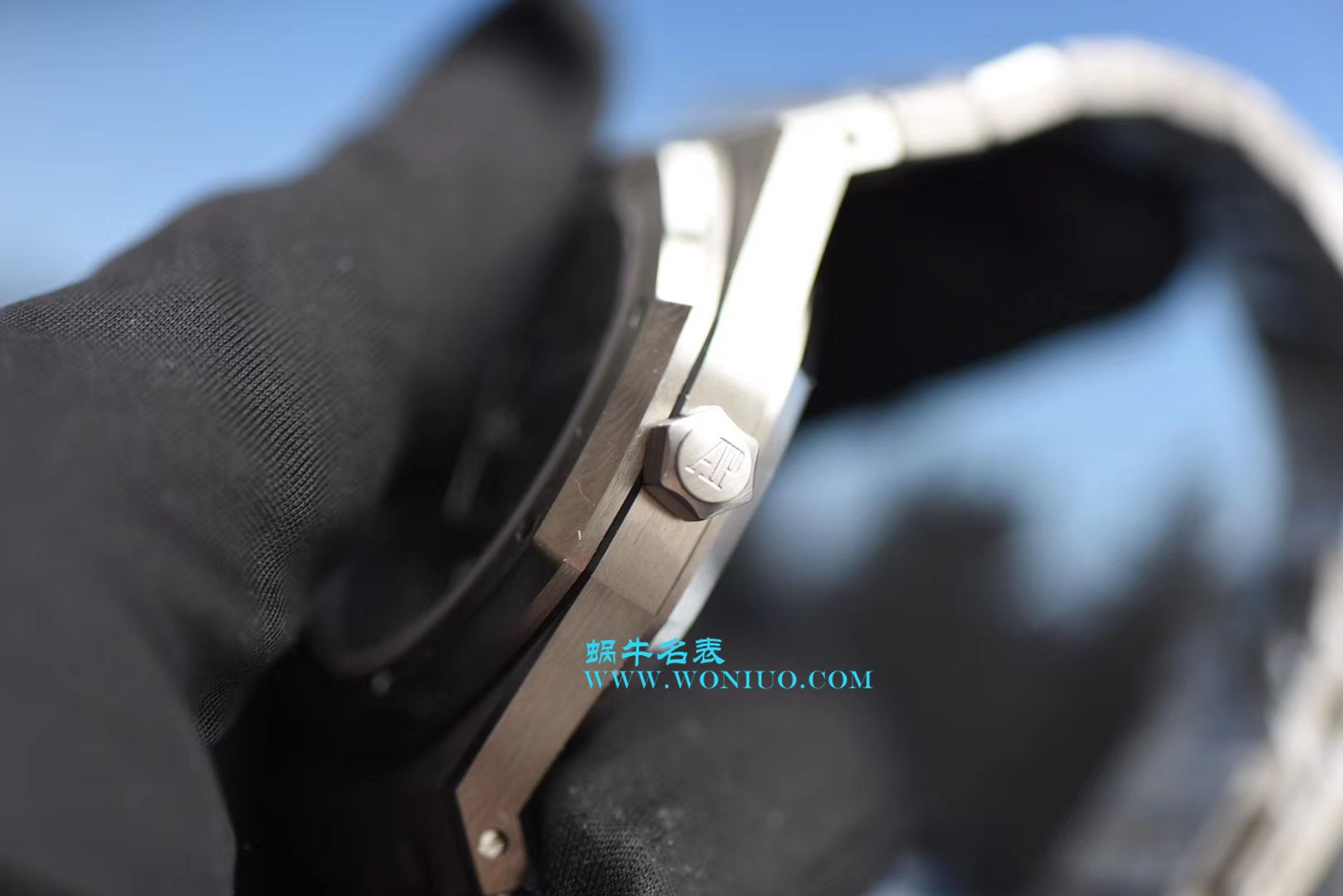 【视频测评JF Factory 1:1高仿手表】Audemars Piguet 皇家橡树系列15400ST.OO.1220ST.03《黑盘》 wrist watch   / AP023