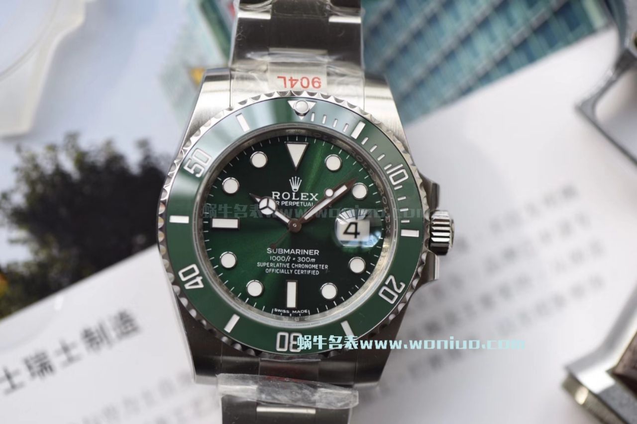 【NOOB Factory V9版本904L不锈钢版本】 Rolex  Submariner 型复刻高仿116610LV-97200 绿盘 wrist watch ( Submariner )、116610LN-97200 《 Submariner 》 / RCB199